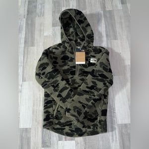 New with tags kids camo fleece hoodie